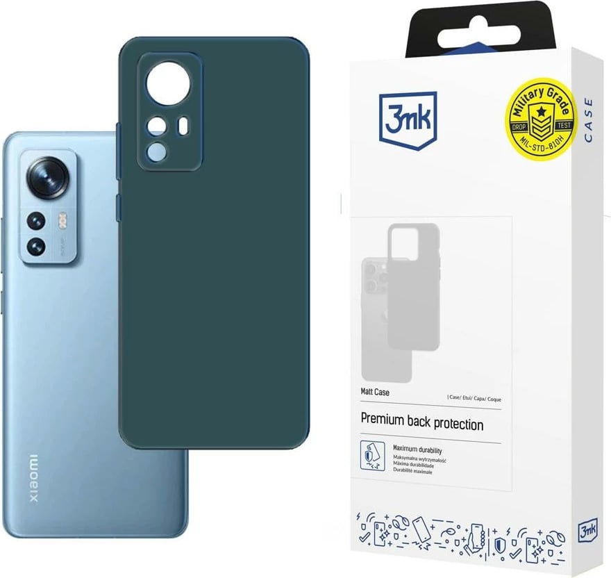 Mbështjellës 3mk Matt Case për Xiaomi 12/12X, i zi Mbështjellës 3mk Matt Case për Xiaomi 12/12X, i zi