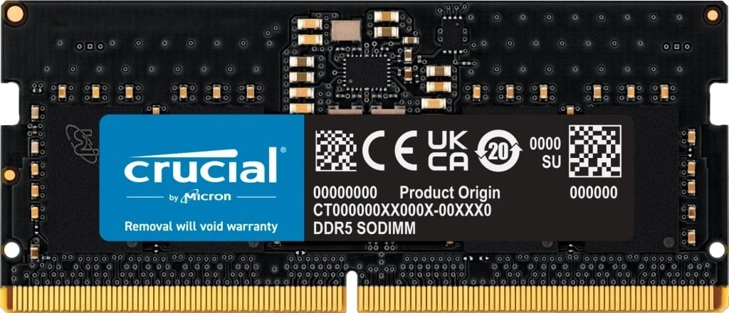 RAM memorie Crucial, 32GB RAM, 5200 MHz, DDR5