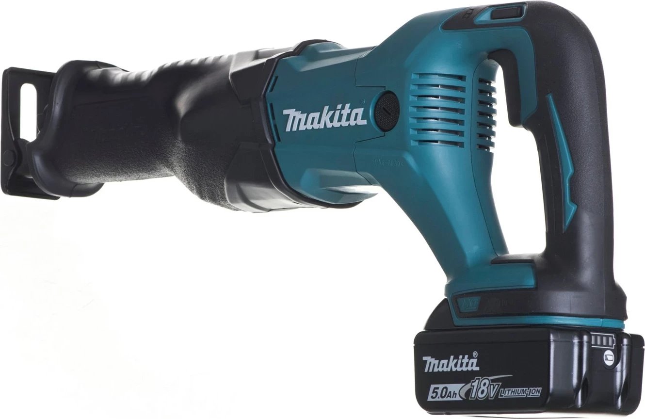 Sharrë reciproke MAKITA DJR186RTE, 18V, 5Ah, turkeze