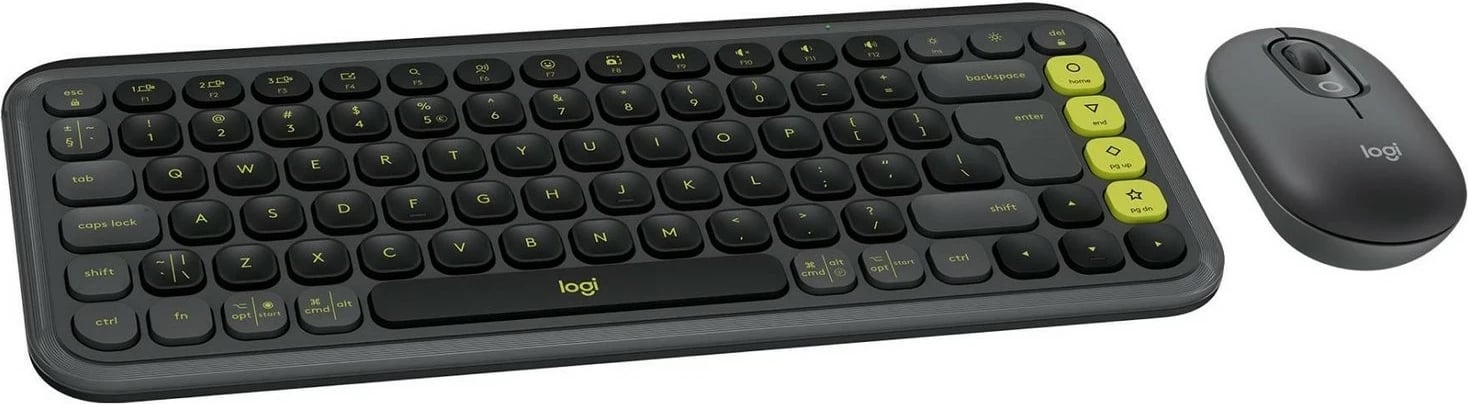 Tastierë dhe maus Logitech POP ICON Combo, grafit