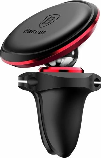 Mbajtës magnetik për celular Baseus C40141201913-00, për ventilator të makinës, zi/kuqe