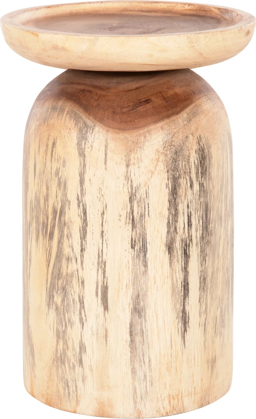 Tavolinë anësore LOKI FH9899 dru SUAR i fortë natyral Φ30x46Hcm