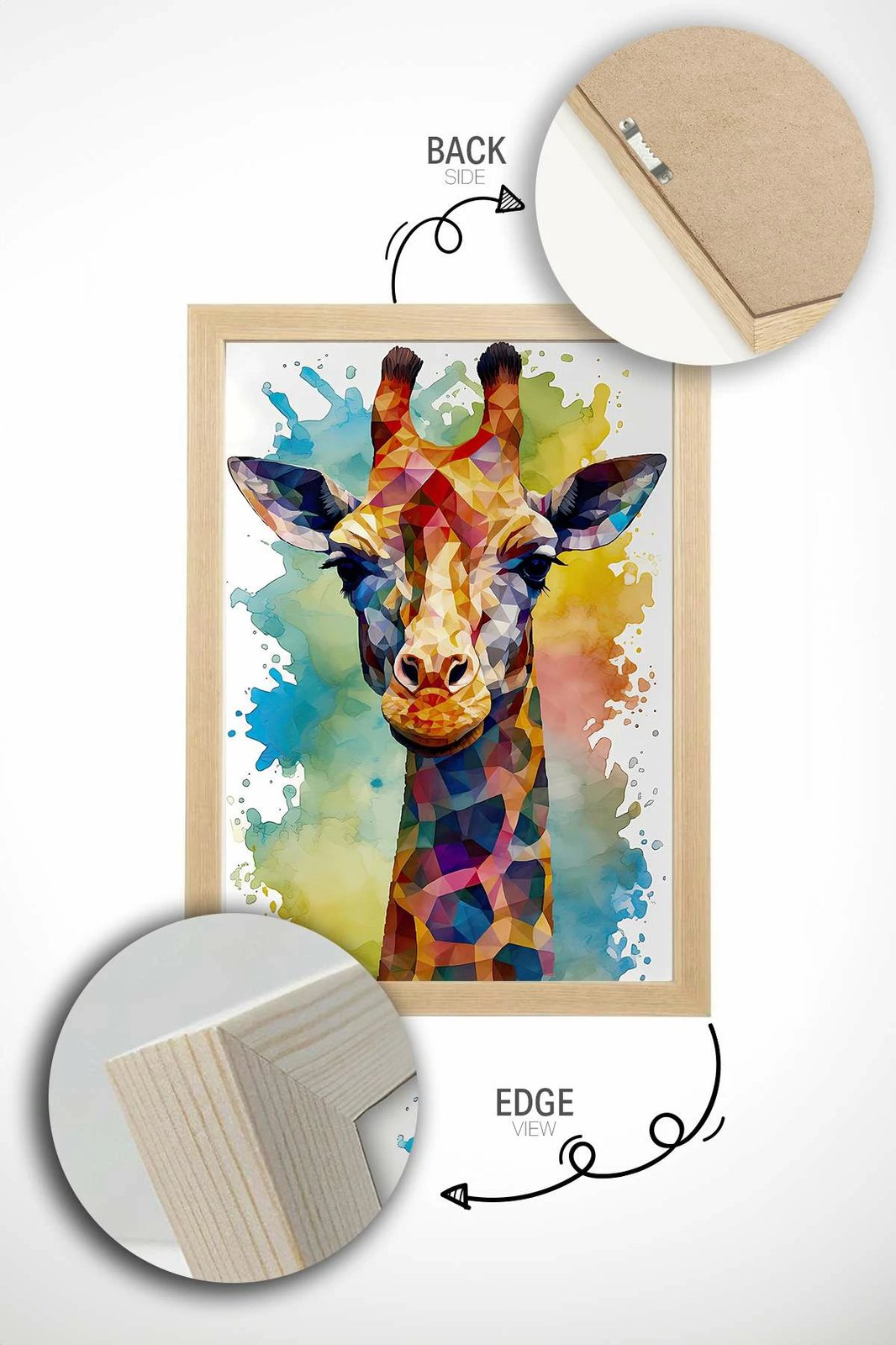 Pikturë dekorative me kornizë, shumëngjyrëshe, Wallity, Mscartmdl27