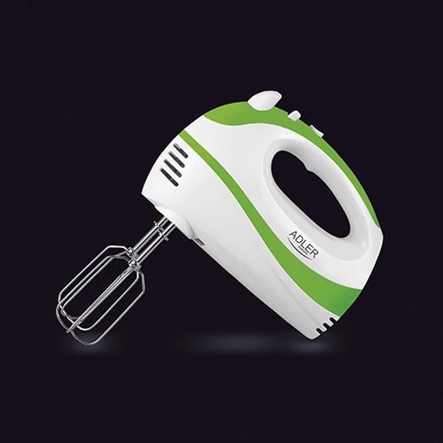 Mikser dore, Adler AD 4205, 300W (max 550W), 5 shpejtësi, Turbo, bardhë/jeshile