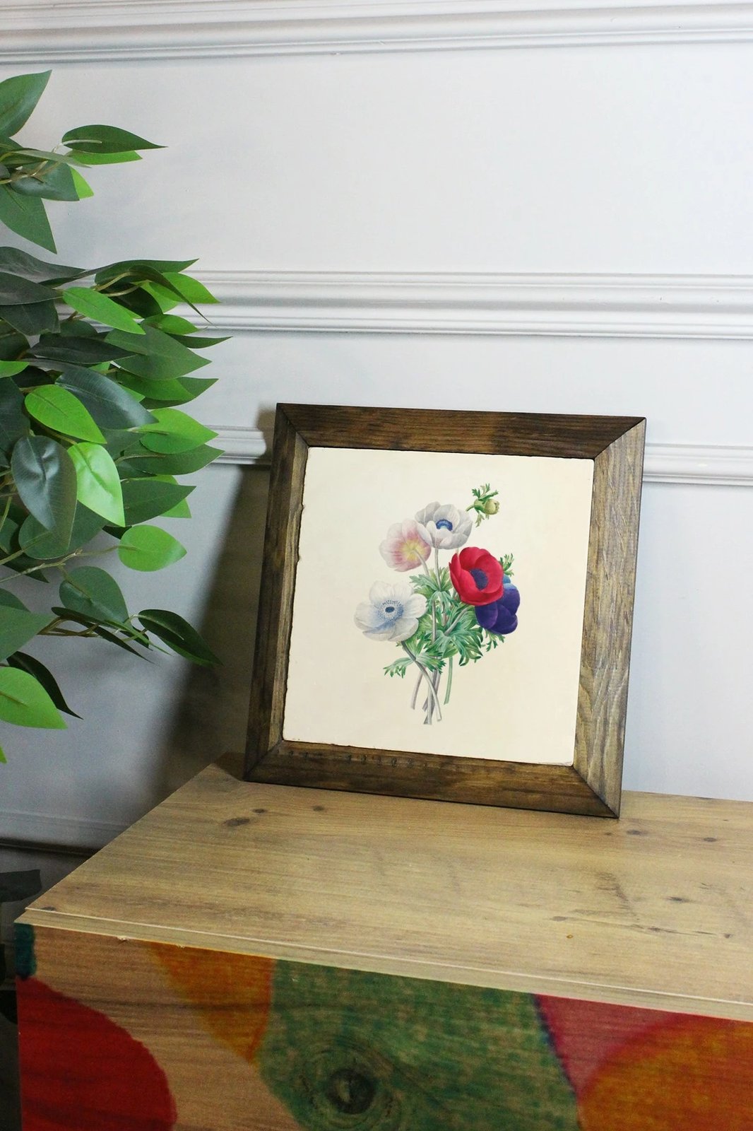 Pikturë dekorative me kornizë, Wallity, Ersytastablo17 - 16, shumëngjyrëshe, 15.5x15.5cm