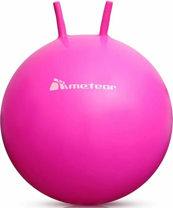 Topi kërcyes Meteor për fëmijë 65 cm, ngjyrë rozë