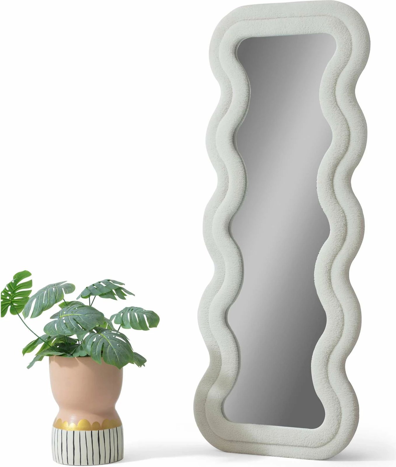 Pasqyrë e gjatë Cheval, Skye Decor, krem