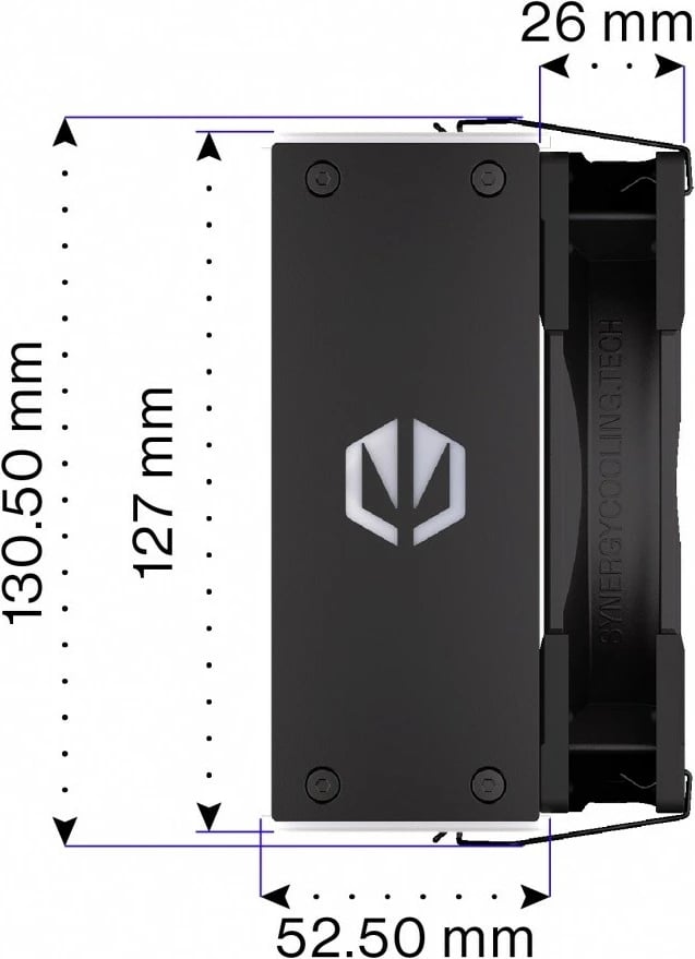 Ftohës procesori Endorfy Fera 5 Black ARGB, EY3A012, me ndriçim ARGB, 12 cm, i zi Ftohës procesori Endorfy Fera 5 Black ARGB, EY3A012, me ndriçim ARGB, 12 cm, i zi