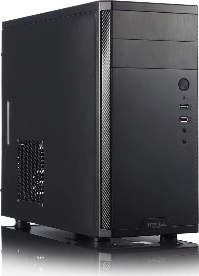 Kasë Fractal Design Core 1100, Mini Tower, micro ATX/Mini-ITX, e zezë Kasë Fractal Design Core 1100, Mini Tower, micro ATX/Mini-ITX, e zezë