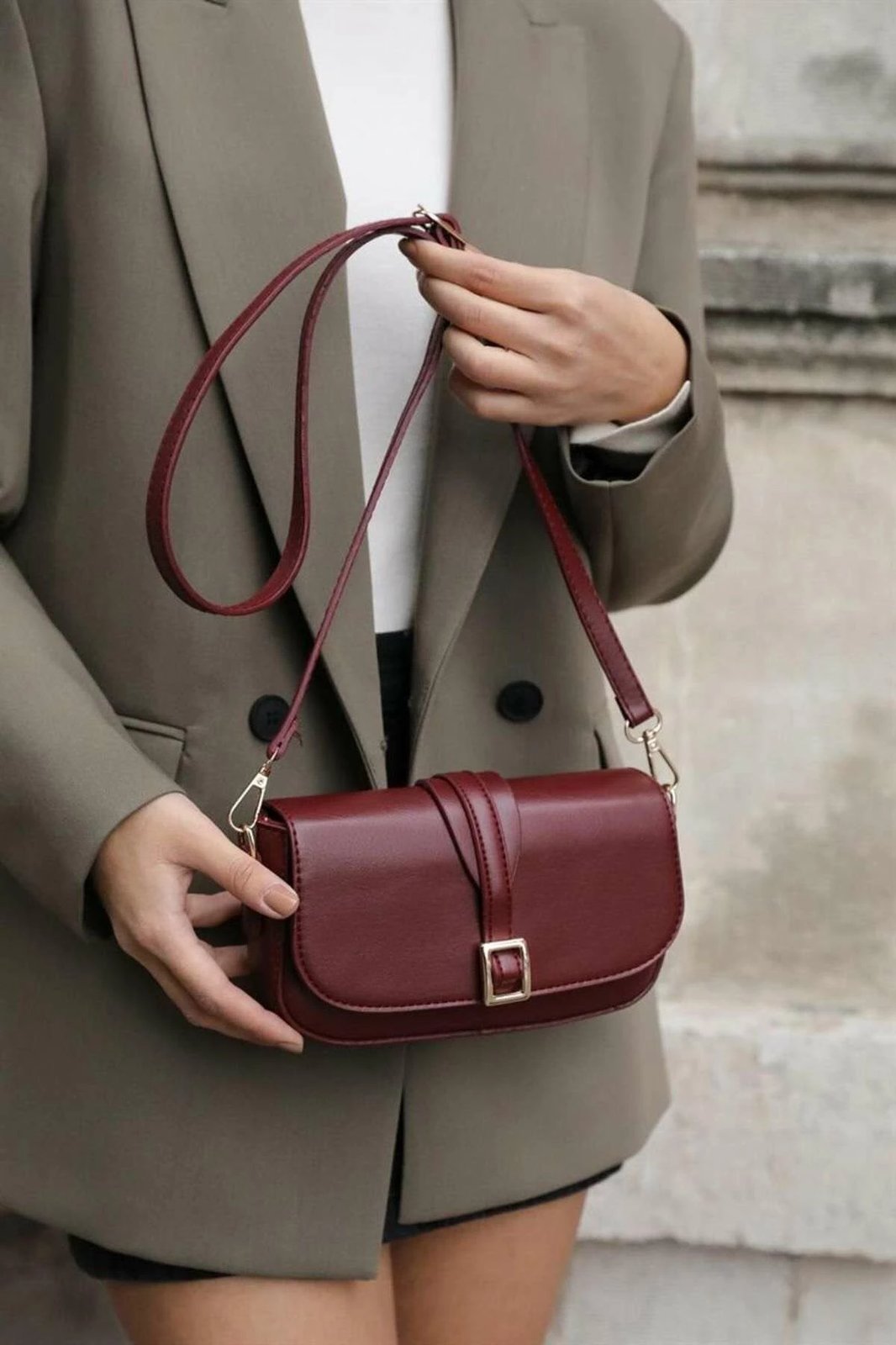 Çantë supi Zoozie Bags, ngjyrë e kuqe Claret, MK1020022KV10-003 v2