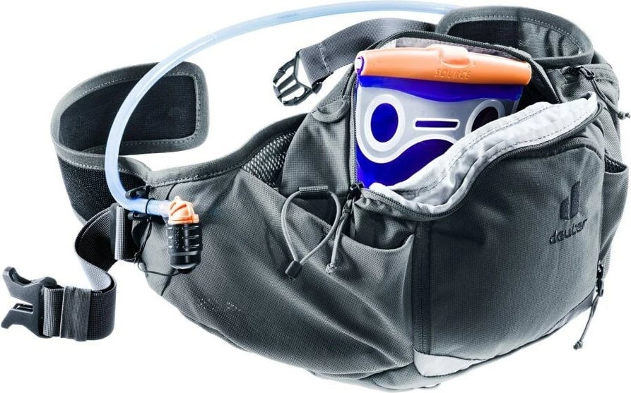 Çantë beli Deuter Pulse Pro 5, 5L, grafit Çantë beli Deuter Pulse Pro 5, 5L, grafit
