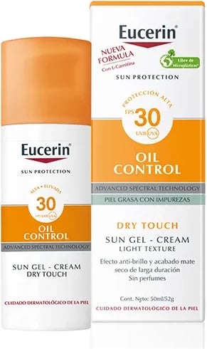 Krem dielli Eucerin Sun Gel Creme Oil Control Dry Touch SPF30, 50ml