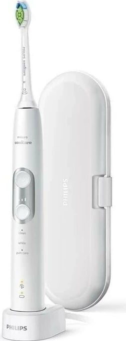 Furçë dhëmbësh sonike Philips Sonicare ProtectiveClean 6100 HX6877/28, e bardhë