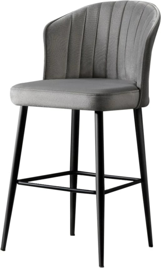 Set karrigesh për bar (2 copë), Hanah Home, Rubi, gri