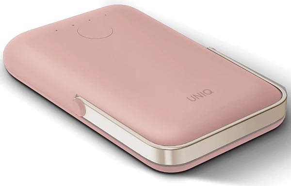 Powerbank UNIQ Hoveo 5000mAh, magnetik, USB-C, rozë