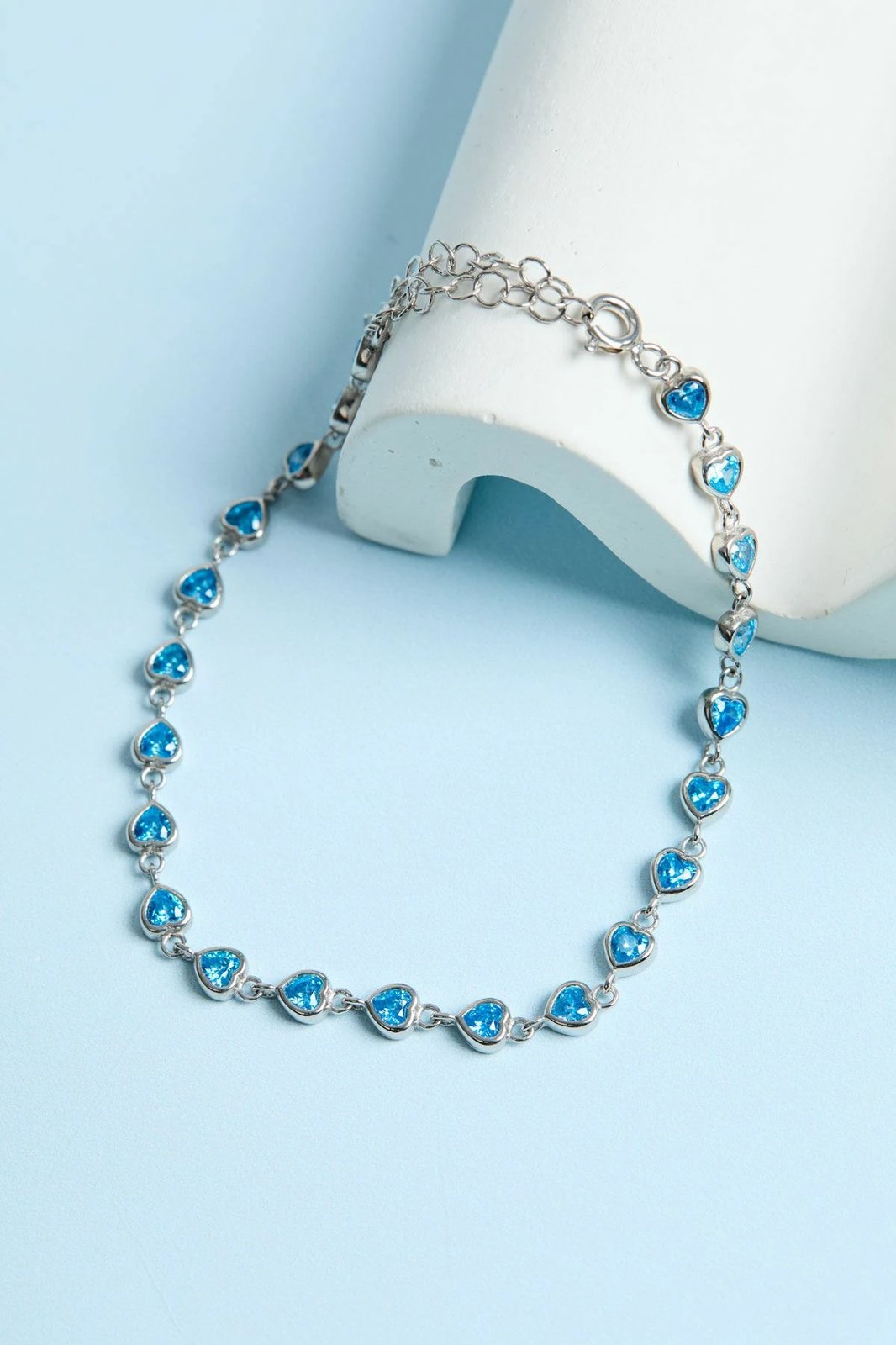 Byzylyk argjendi, ngjyrë e kaltër, Elika Silver, ELKYS60422Mavi