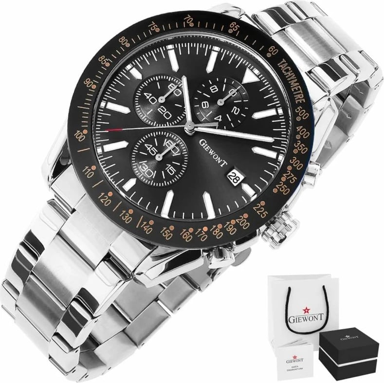 Orë dore për meshkuj Giewont, argjendtë