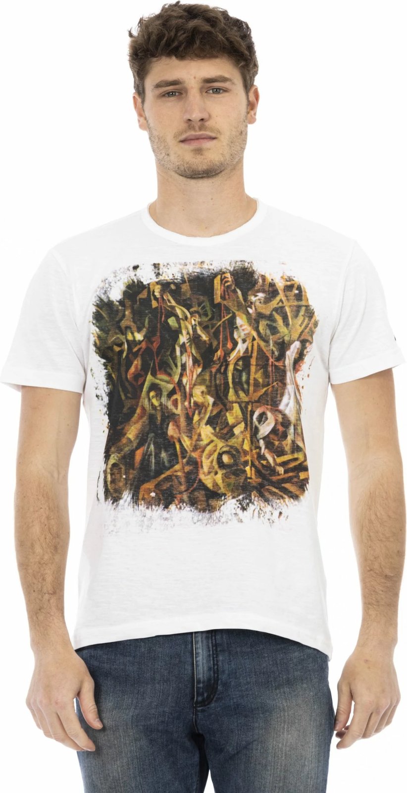 Maicë për meshkuj Trussardi Action, e bardhë