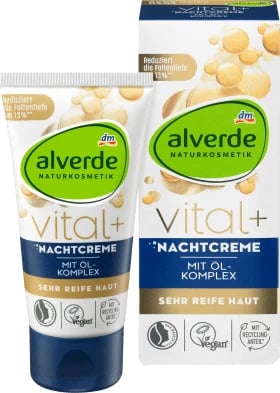 Krem nate hidratues Alverde Vital+, 50 ml