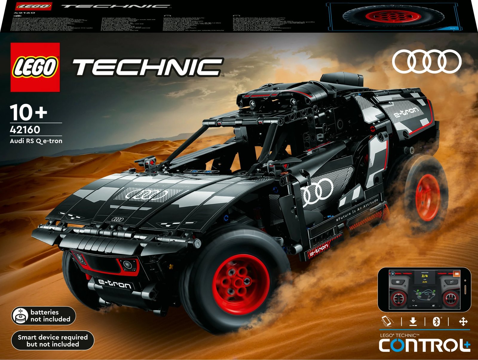 LEGO Technic Audi RS Q e-tron, 914 pjesë, ngjyrë e zezë