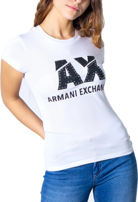Maicë për femra Armani Exchange, e bardhë 