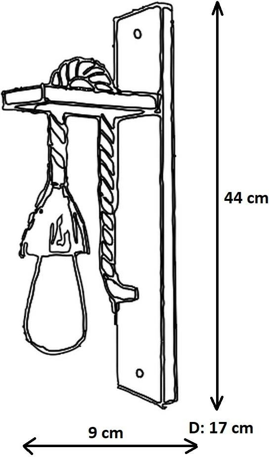 Llambë muri Opviq, dru i fortë pishe, ngjyrë arre, 45x9x17cm Llambë muri Opviq, dru i fortë pishe, ngjyrë arre, 45x9x17cm