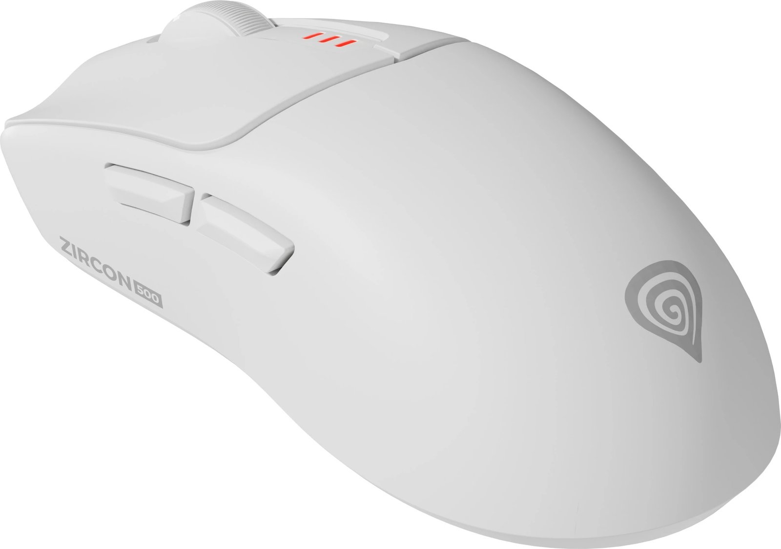 Maus gaming Genesis Zircon 500, wireless, 10000 DPI, i bardhë