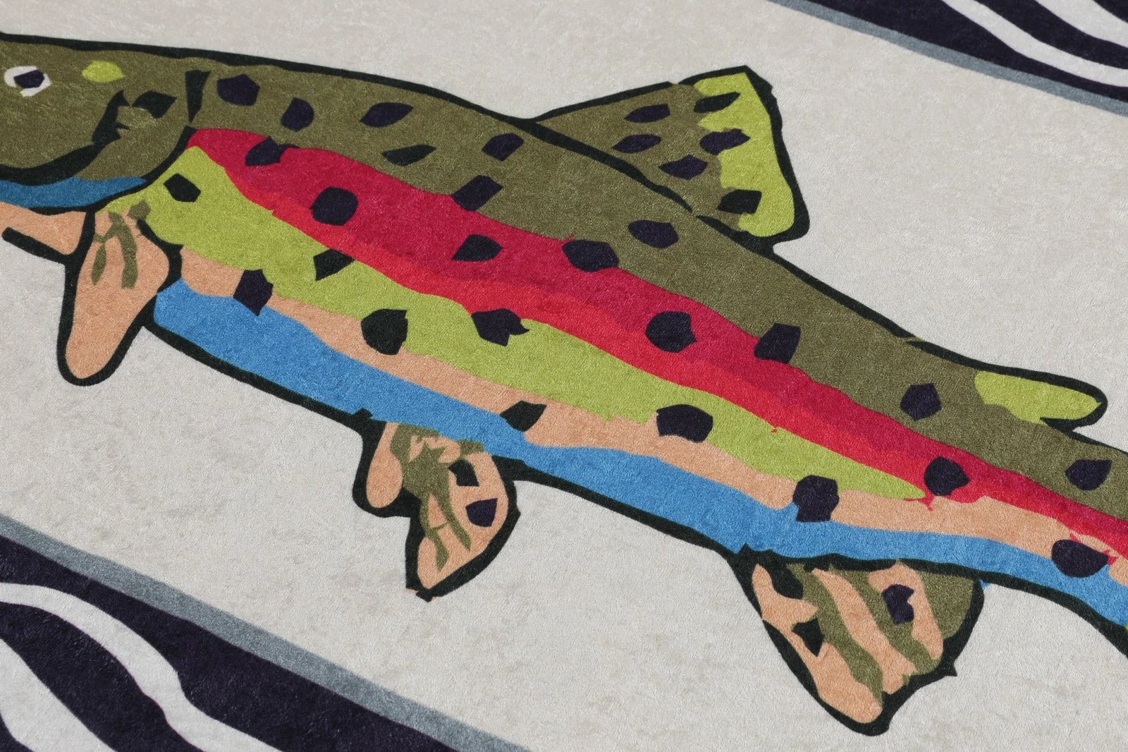 Tapet për banjo Mijölnir, Peshk, shumëngjyrësh, 70x120cm