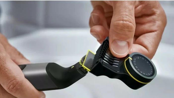 Makinë rroje, Philips, OneBlade Pro 360 QP6552/15, 120 min, IPX7, ekran LED, e zezë, set Face+Body