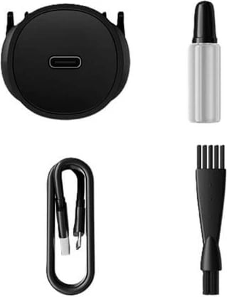 Trimmer flokësh dhe mjekre Feel-Maestro MR-641, tehe qeramike, 0.5–21 mm, 7 pozicione, bateri 120 min, USB-C, 1 krehër, e zezë