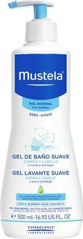 Xhel dushi për fëmijë Mustela Gentle Bath Gel 500ml