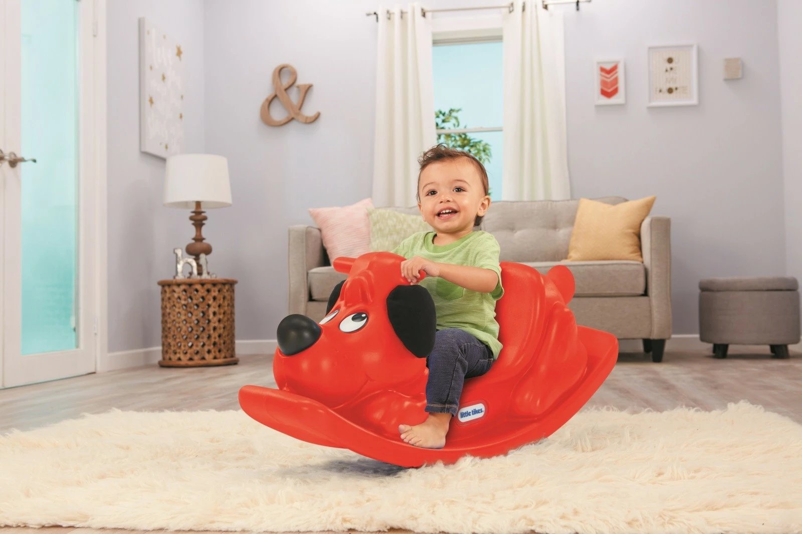 Bujak Little Tikes Rockin' Puppy, plastikë, për fëmijë të vegjël, e kuqe