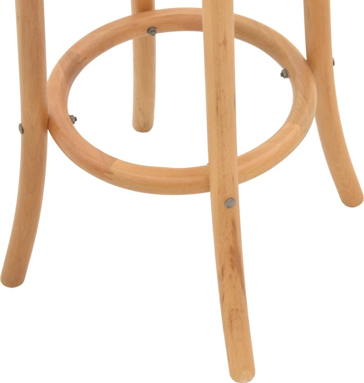 Karrige për bar Serzo dru ahu dhe ratan ngjyrë natyrale Φ36x71cm