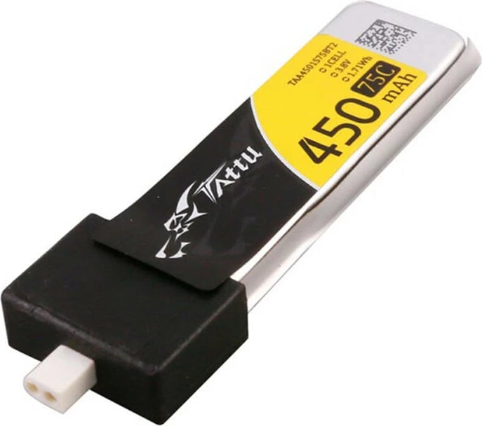 Set bateri Lipo Gens Ace TAA4501S75BT2, 450mAh, 3.8V, 75C, BT 2.0, 5 copë