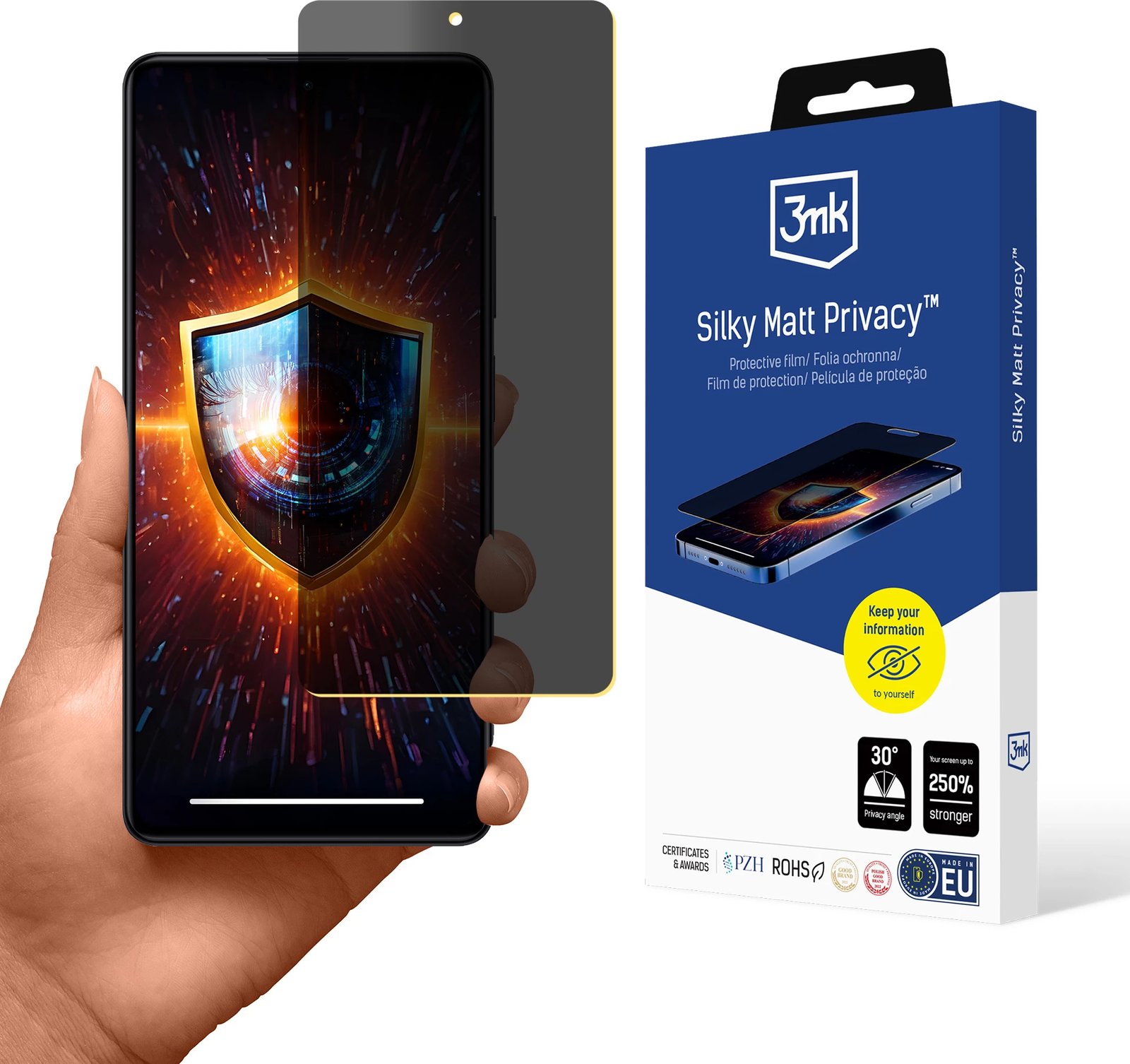 Film mbrojtës privatësie 3mk Silky Matt Privacy për Xiaomi Redmi Note 12 Pro