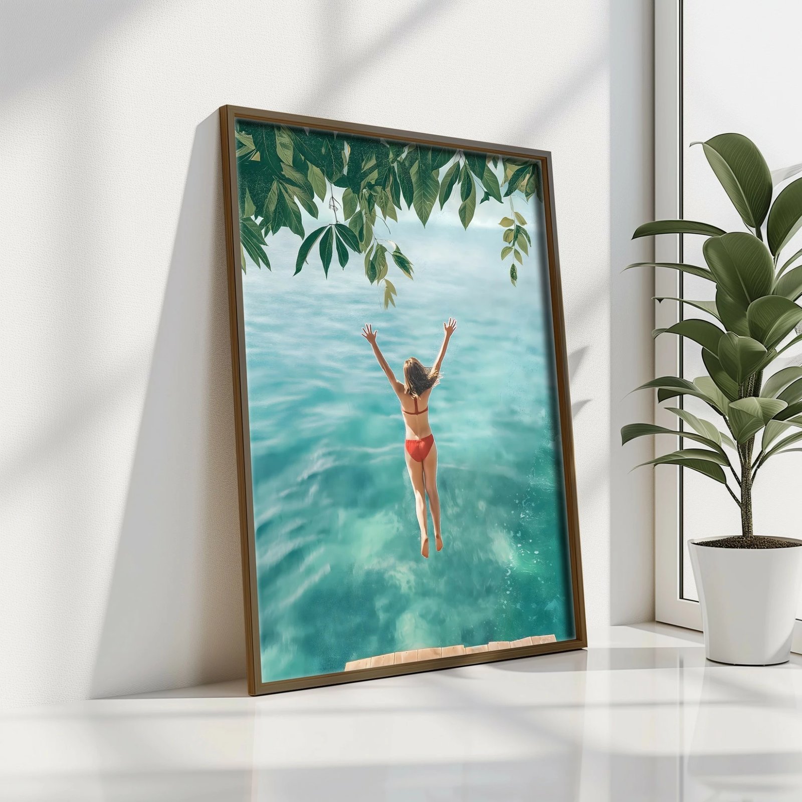 Pikturë dekorative me kornizë MDF, Wallity, GE102-L