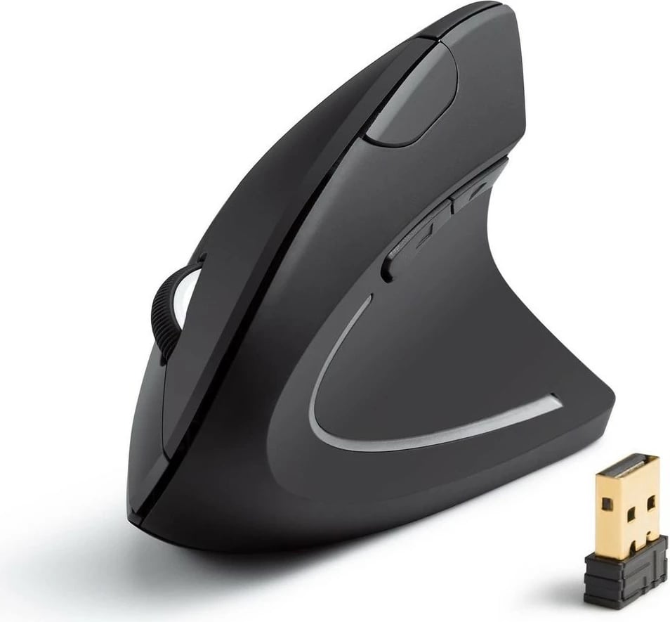 Maus pa kabllo Anker A7852, vertikal, ergonomik, 2.4G, Nano USB, i zi