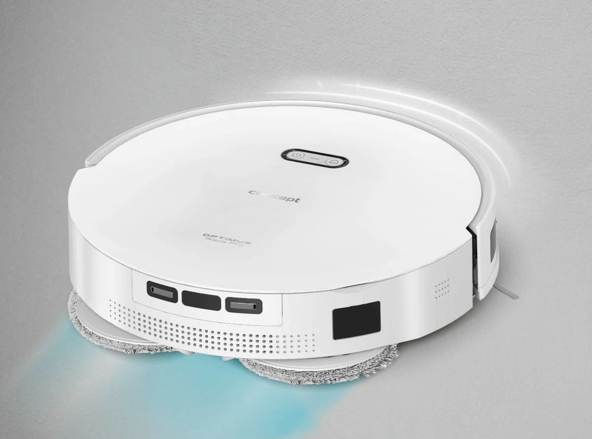 Robot fshesë-mop 2-në-1 Concept VR4050, 5000 Pa, bateri 270 min, rezervuar 300 ml, laser 3D, i bardhë
