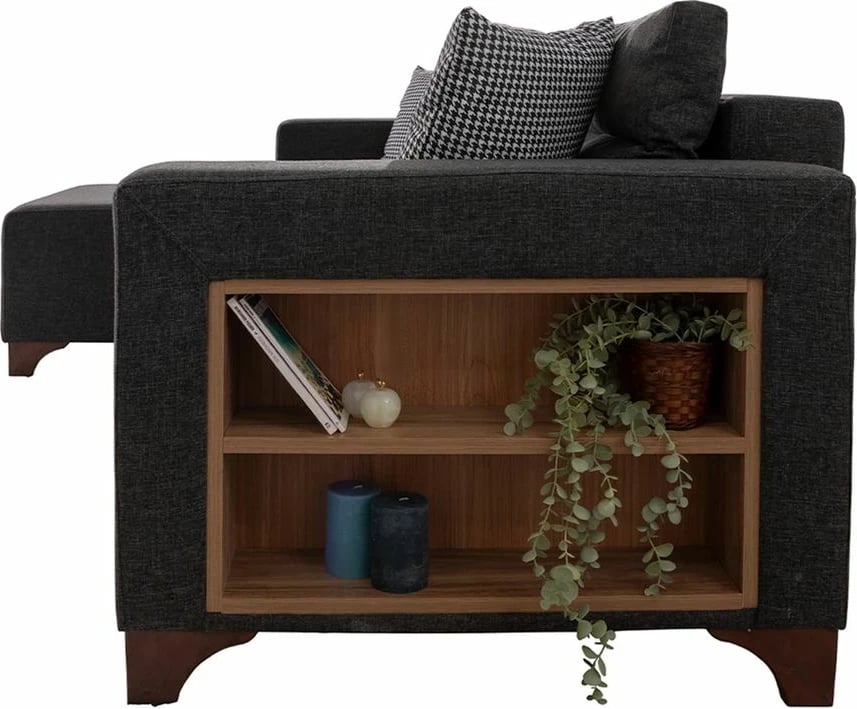 Kënd divan-krevat, ngjyrë antracit, Tloft Mini