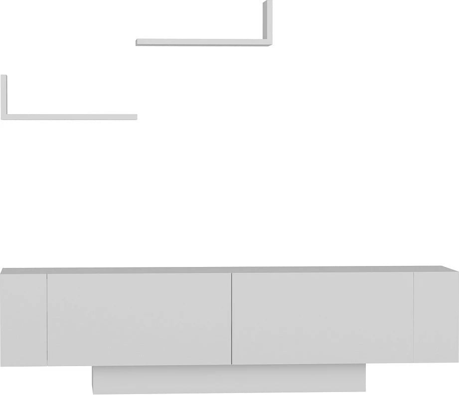 Komodë TV Hanah Home, Ekol, e bardhë