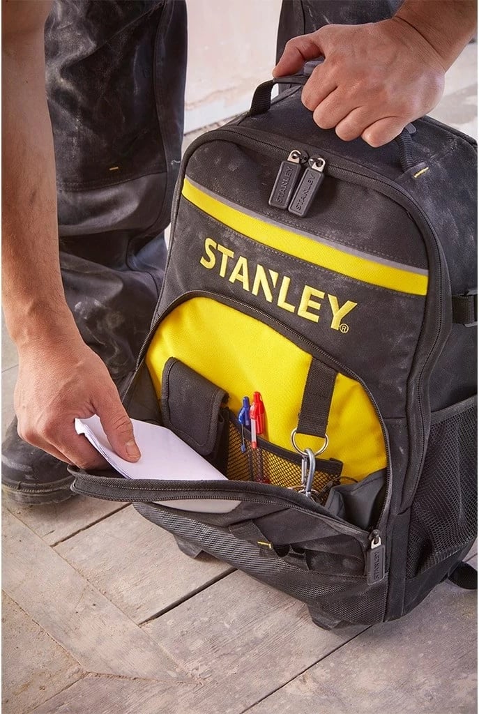 Çantë veglash Stanley STST83307-1, 2 ndarje, e zezë/verdhe