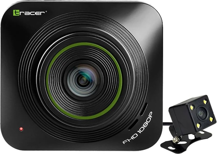 Kamerë veture Tracer 2.2D FHD TUCANA me kamerë të pasme, Full HD 1080p, e zezë