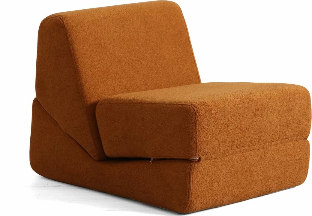 Krevat-kolltuk një vendësh, ngjyrë portokalli mat, Origami Convertable