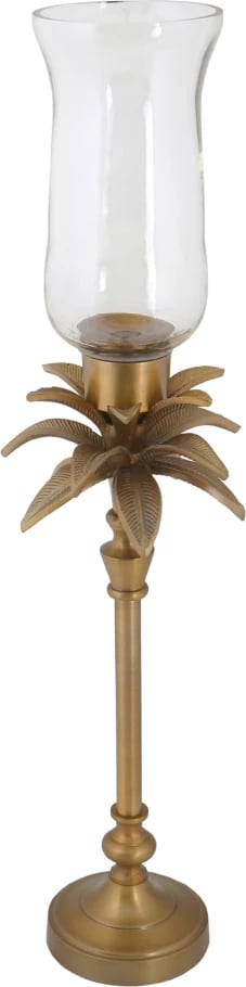 Mbajtëse qirinjsh ANANIA 2, alumin bronzi, xham, 14x14x69cm