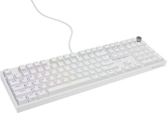 Tastierë mekanike Genesis Thor 404, Outemu Peach Silent, RGB, full-size, e bardhë Tastierë mekanike Genesis Thor 404, Outemu Peach Silent, RGB, full-size, e bardhë