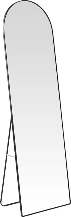 Pasqyrë dyshemeje Plaza I, alumin, ngjyrë e zezë, 50x28x160cm