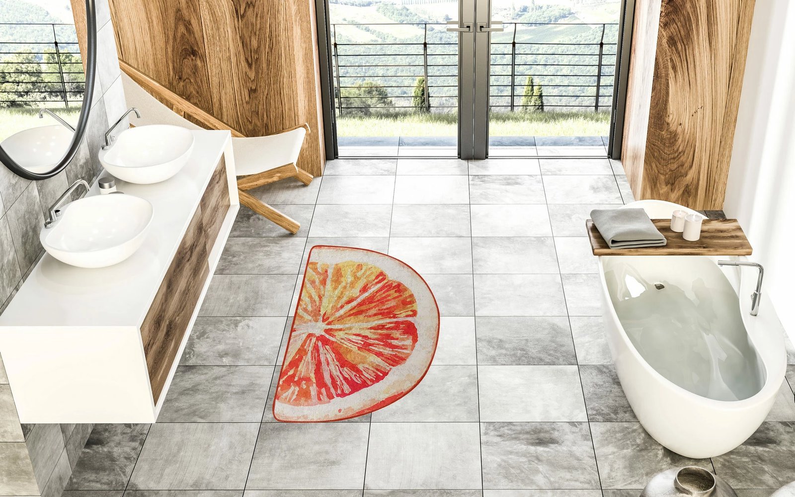 Tapet banje Mijölnir, dizajn qitro, 70x120 cm