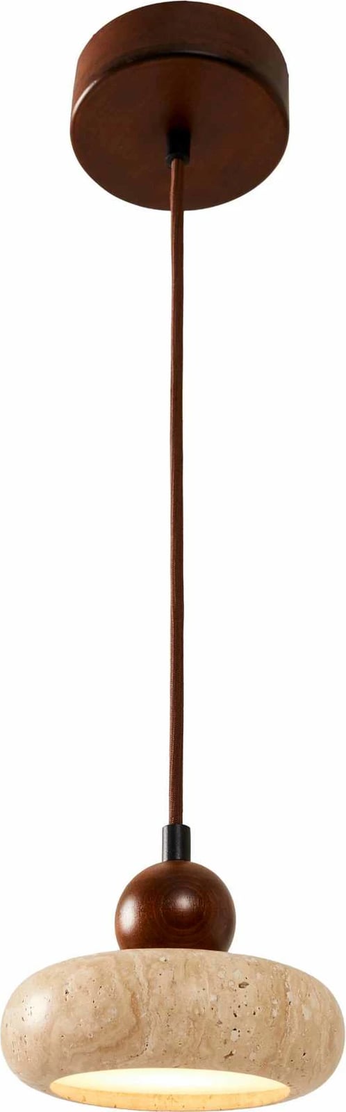 Llambë tavani Opviq, rrethore, ngjyrë arre dhe bezhë