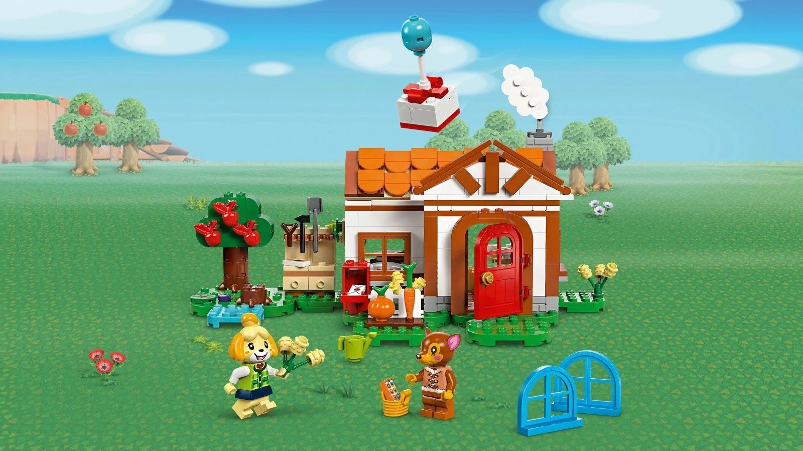 Set LEGO Animal Crossing Isabelle's Visit 77049, 389 pjesë, me dy minifigura, për fëmijë, shumëngjyrësh Set LEGO Animal Crossing Isabelle's Visit 77049, 389 pjesë, me dy minifigura, për fëmijë, shumëngjyrësh
