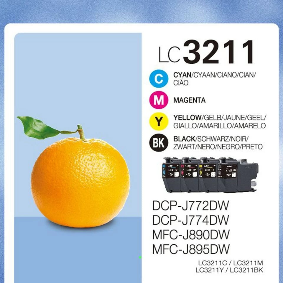 Toner Brother LC3211VALDR, 4 copë, 200 faqe, Ngjyra të ndryshme